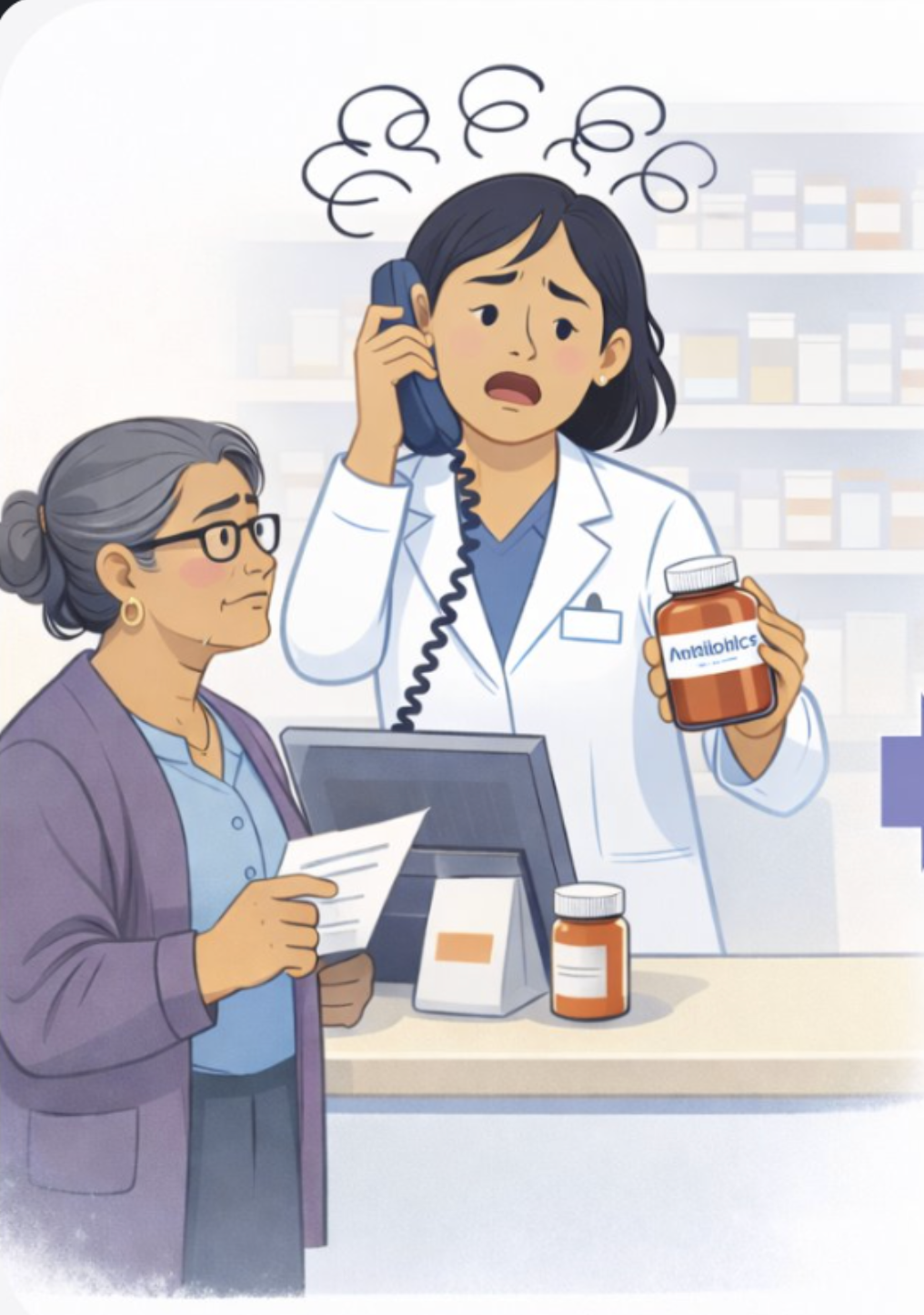 Pharmacy staff overwhelmed by phone calls